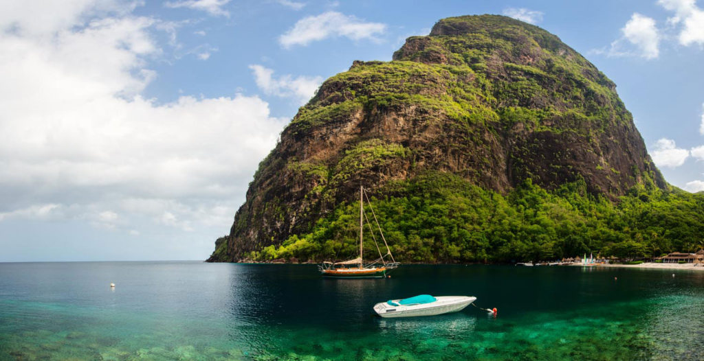 Anse des Pitons. Photo by BlueOrange Studio/Shutterstock.com