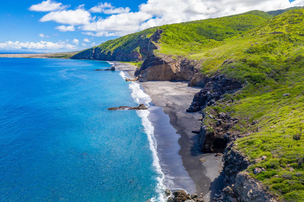 Black sand beaches, Montserrat. Photo courtesy Montserrat Tourism Division