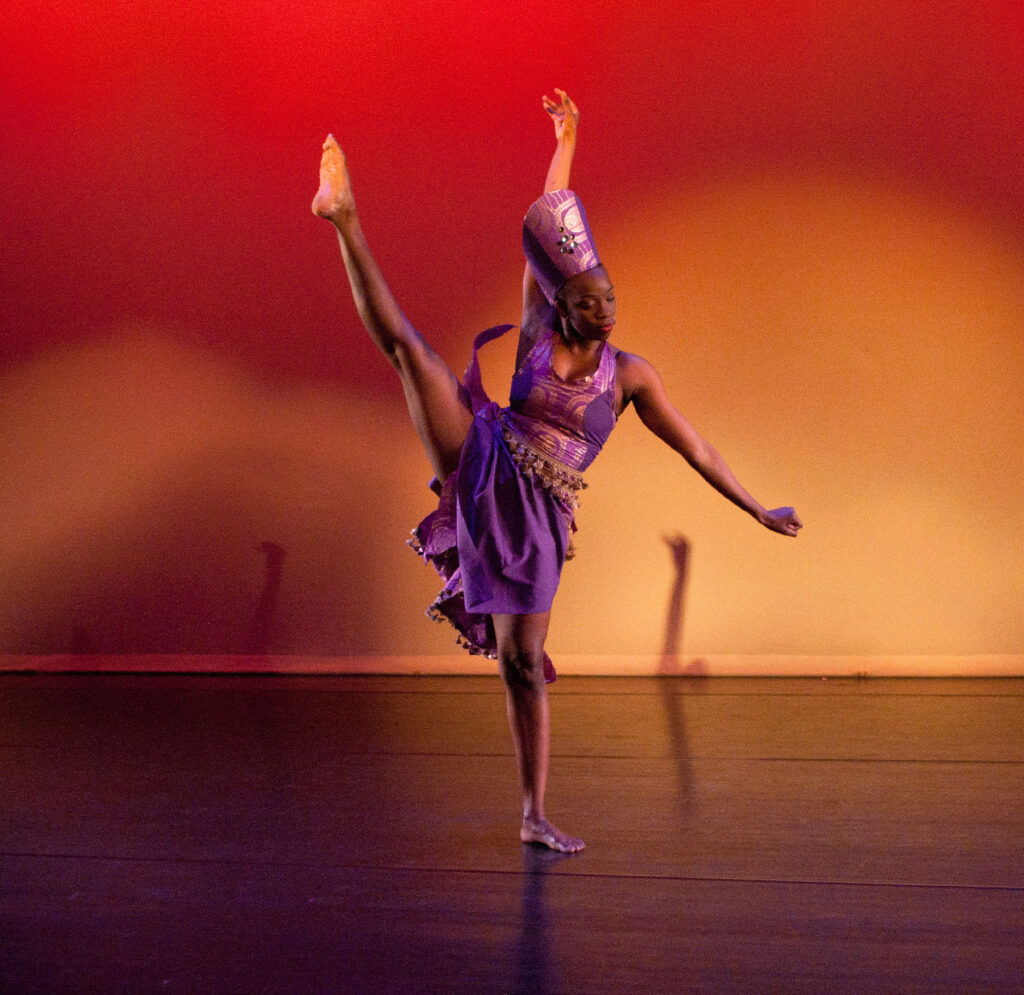 Gina performs in “Season of the Woman” with the Asha Dance Company, New York. Photo courtesy Gina Mayers