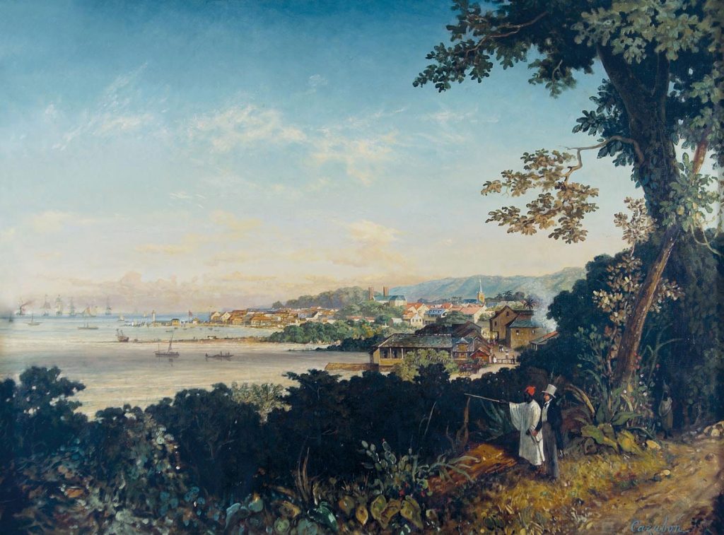 Michel-Jean Cazabon’s View of Port of Spain from Laventille Hill. Photo by Harris Collection, courtesy Geoffrey MacLean