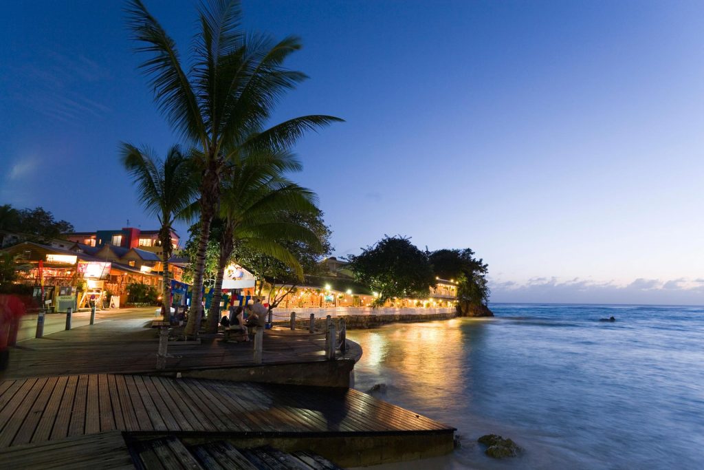 Promenade in St Lawrence Gap. Photo by Image Professionals GmbH/Alamy Stock Photo