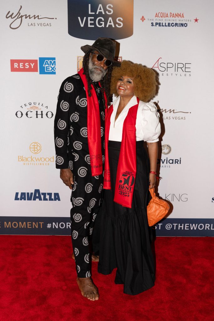 Christopher and Lisa Binns attend the red carpet reception of the North America’s 50 Best Restaurants Awards. Photo by Conor Olmsted courtesy The World’s 50 Best